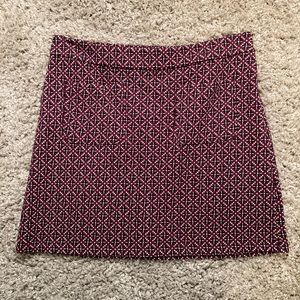 Loft Patterned Pencil Skirt